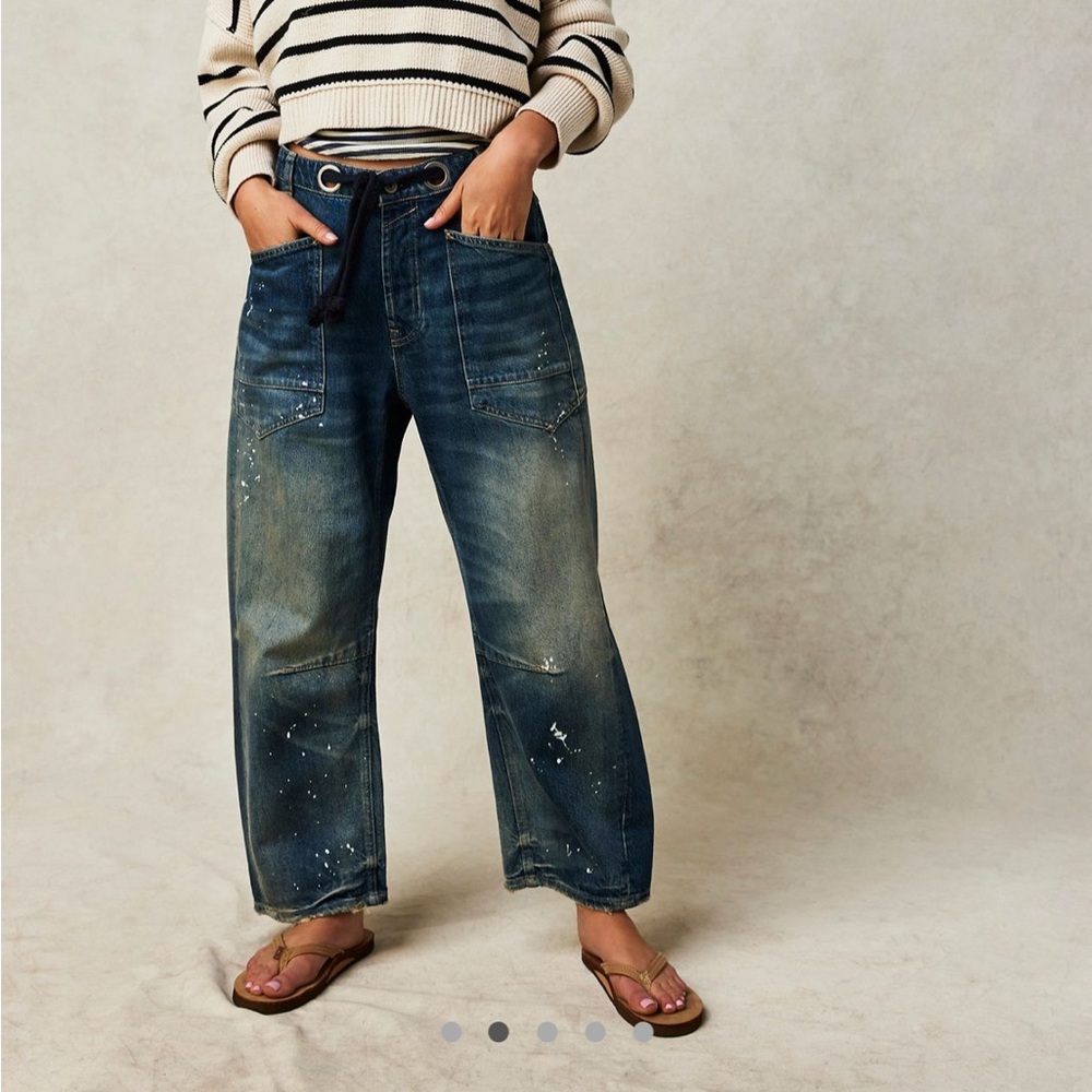 We the free pull-on barrel jeans size 25